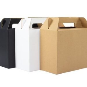 Caja autoarmable con asas, 25x20x12 cm